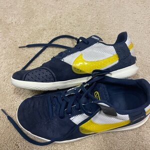 Nike Kids Navy and Yellow Sneakers